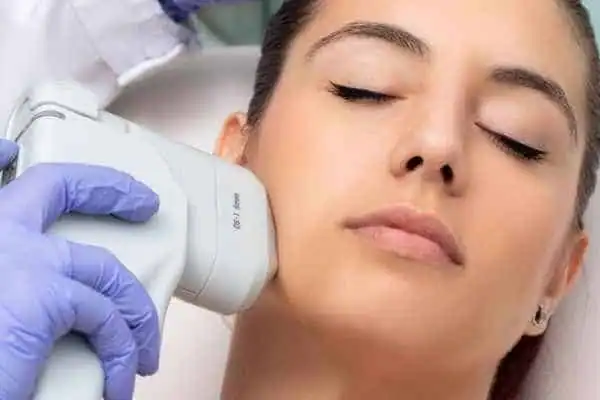 HIFU - Breakthrough in Anti - ageing 1 Image of woman having HIFU Leicester treatment