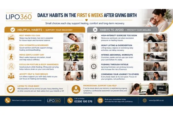 What to Do (and Avoid) in the First 6 Weeks After Giving Birth To Avoid Diastasis Recti 3 First 6 Weeks After Giving Birth To Avoid Diastasis Recti Leicester : Daily Habits in the First 6 Weeks After Giving Birth